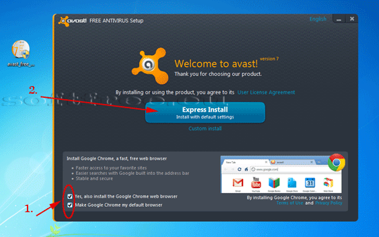 Tutorial avast! Free Antivirus pasul al patrulea