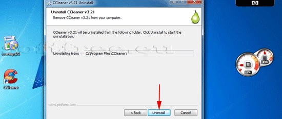 Tutorial CCleaner dezinstalare detectare un-installer-ului