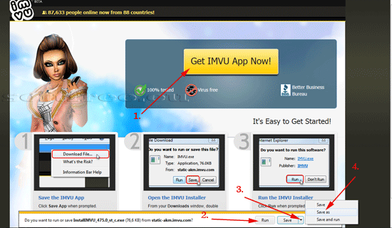 Tutorial IMVU descărcare