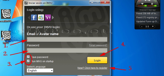 Tutorial IMVU logarea