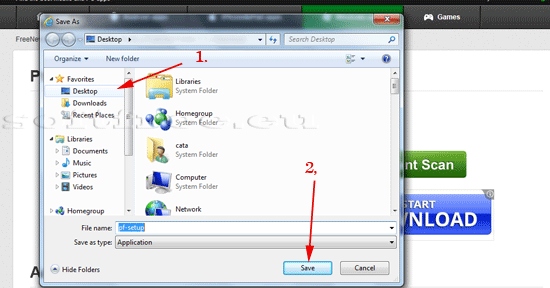 Tutorial IOBit Password Folder salvarea installer-ului