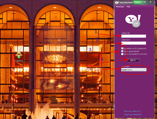 Tutorial Yahoo! Messenger prima deschidere